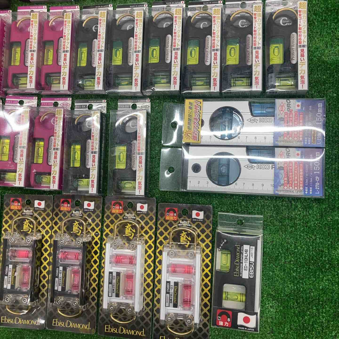 18go【未開封/送料無料】水平器 磁石モデル マグネット付き 40個まとめ売り エビスダイヤモンド KOD シンワ等【川越店】
