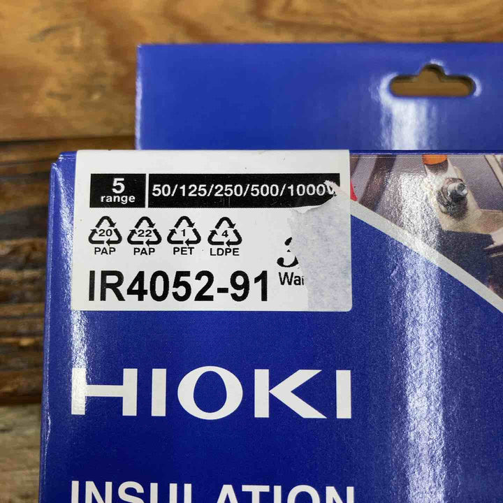 □HIOKI 絶縁抵抗計 IR4052-91 未開封品【柏店】