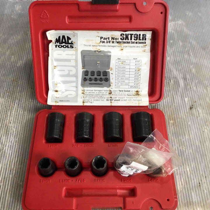 マックツール(MACTOOLS) MAC 3/8ツイストソケットセット SXT9LR パンチ無し【草加店】