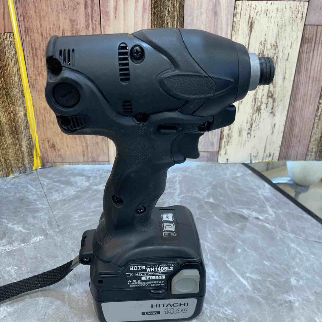 ◇ハイコーキ(HIKOKI ※旧:日立工機) コードレスインパクトドライバ ストロングブラック WH14DSL(2SLCK)(B)【八潮店】