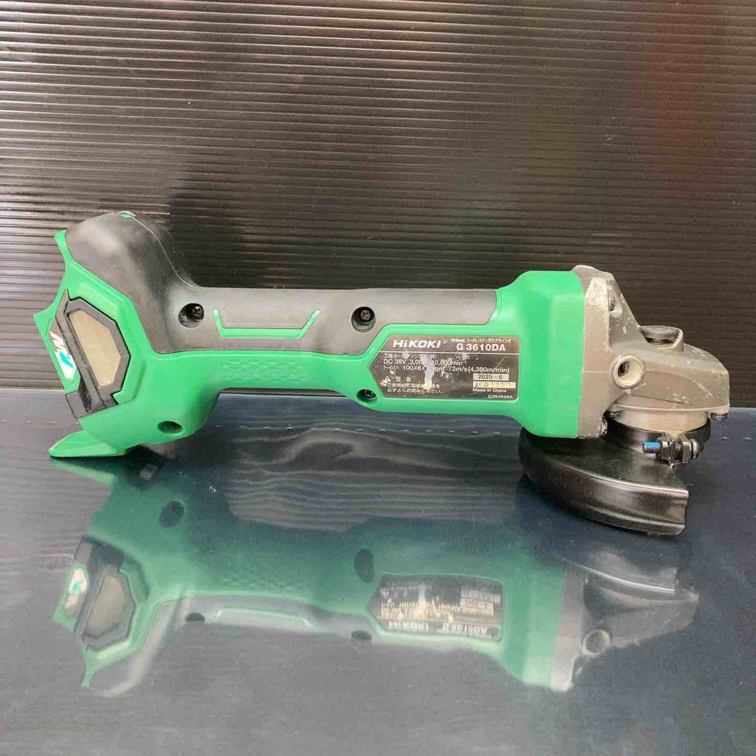 ★ハイコーキ(HIKOKI ※旧:日立工機) 100mmコードレスディスクグラインダ G3610DA(NN)【川越店】