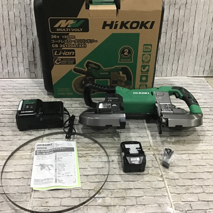 ★ハイコーキ(HIKOKI ※旧:日立工機) コードレスロータリバンドソー CB3612DA(XP)【川口店】