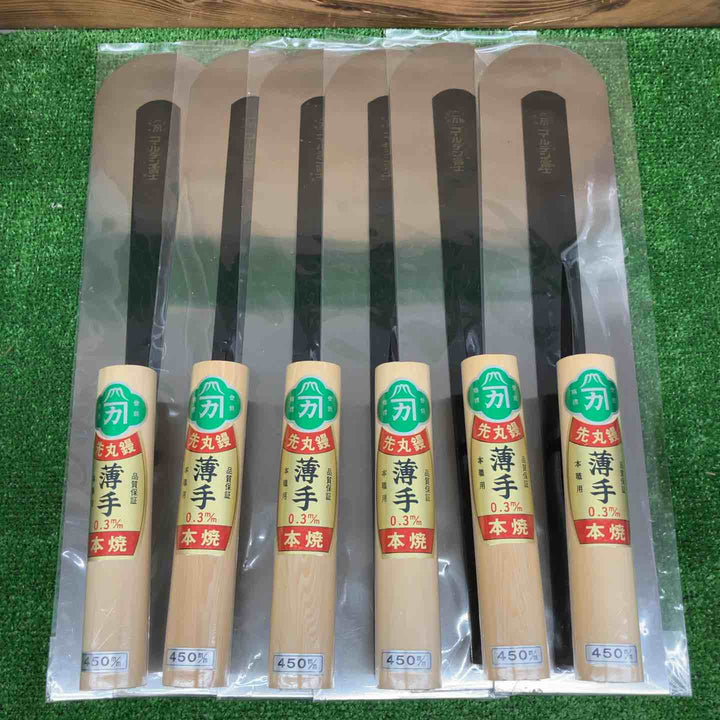 【未使用品】 ゴールデン富士 先丸鏝 薄手0.3mm 450mm ＊6丁セット 【鴻巣店】
