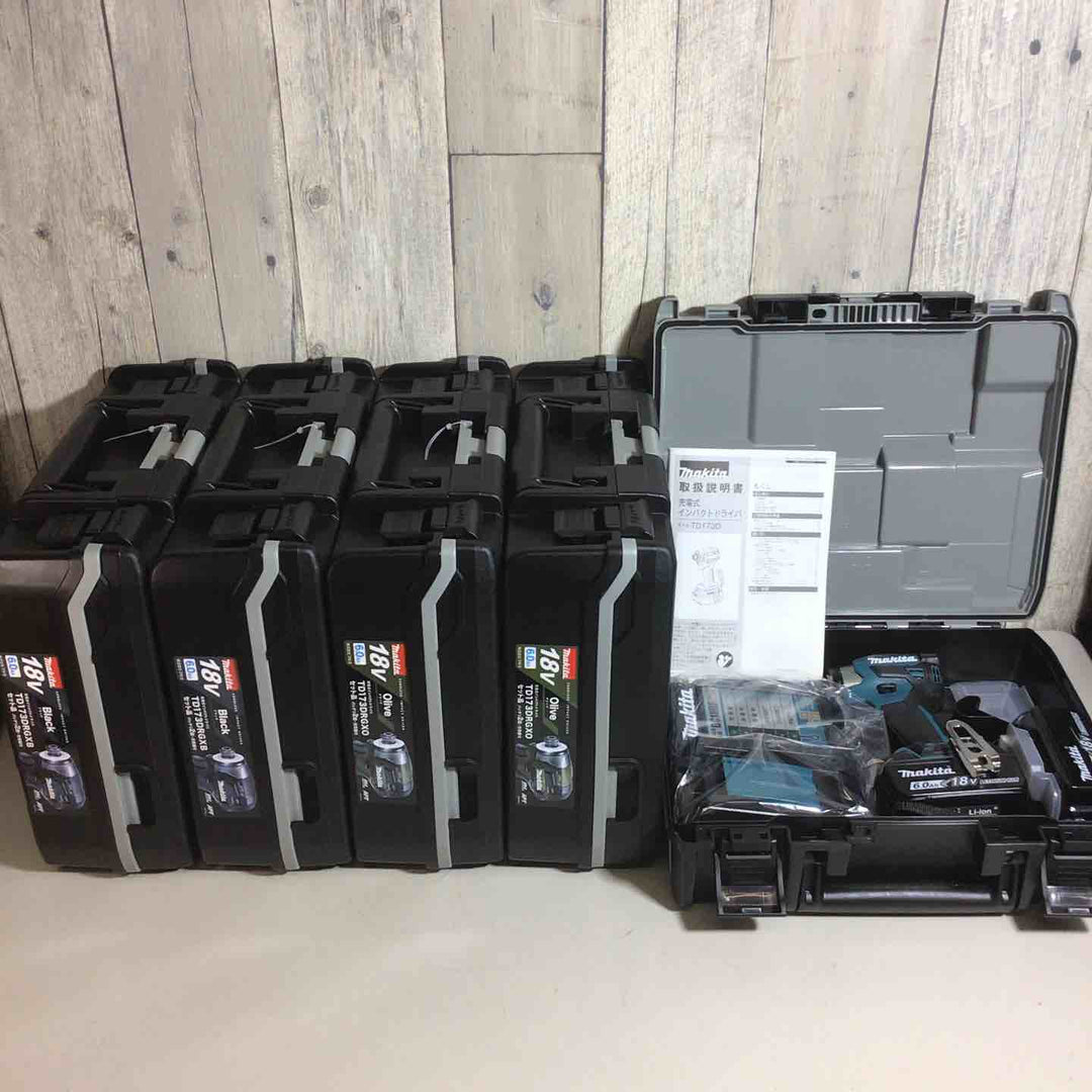 【未使用品】 マキタ makita コードレス インパクトドライバー TD173DRGX TD173DRGXB TD173DRGXO 5台 インパクト 青 ブルー 黒 ブラック オリーブ【戸田店】