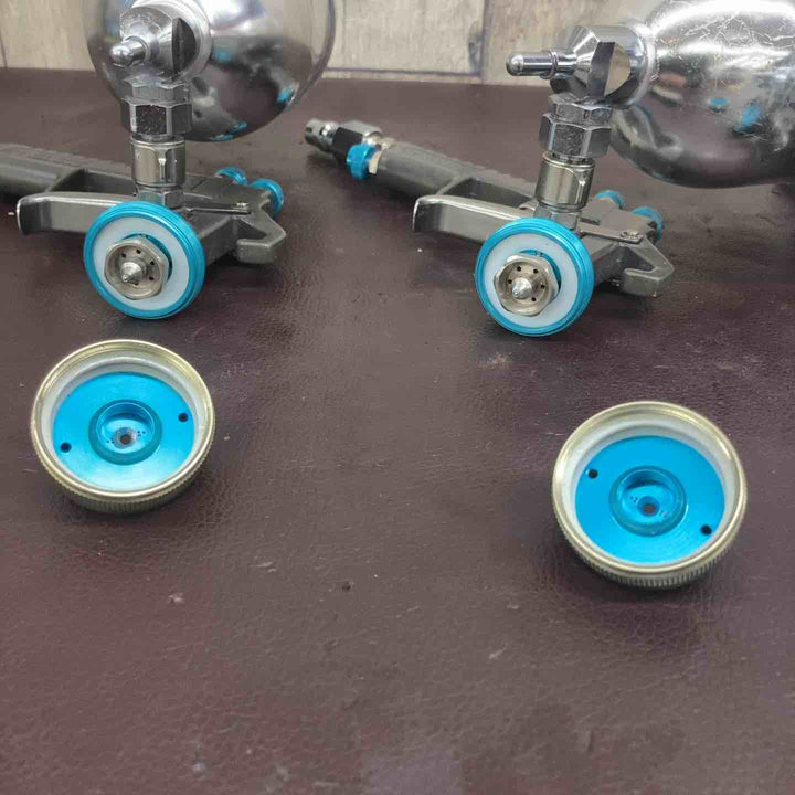 【中古品】 恵宏(EKOH) 塗装用スプレーガン デカヘッド GR-210 4点 吹付用スプレー 2点 計6点まとめ  【東大和店】