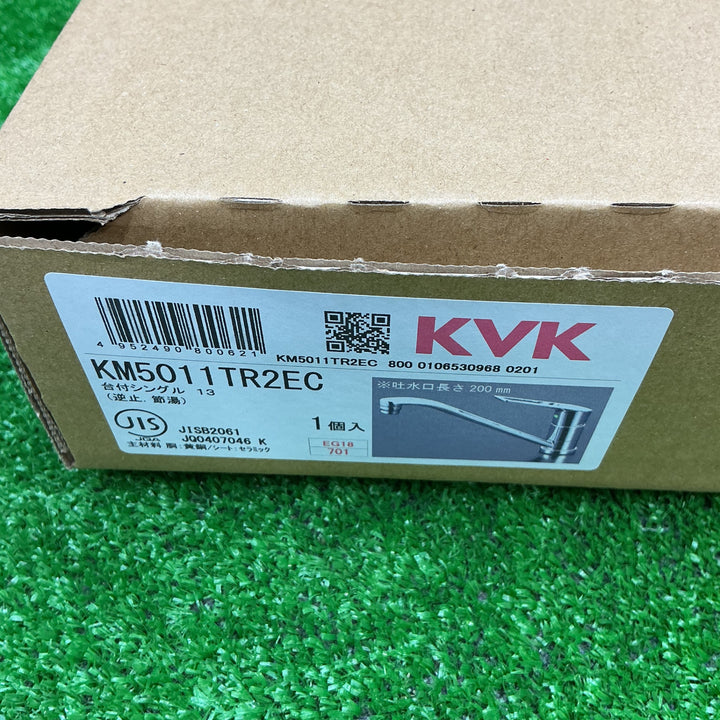 【未使用品】KVK キッチン用 シングルレバー式混合栓 KM5011TR2EC【電材館越谷店】