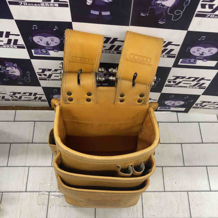 ニックス 総ヌメ革使用3段腰袋チェーンタイプ KNB-301DDX【所沢店】