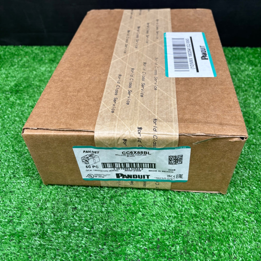 【未使用品】PANDUIT CAT6A JJ中継アダプタ 50個入 CC6X88BL【電材館越谷店】