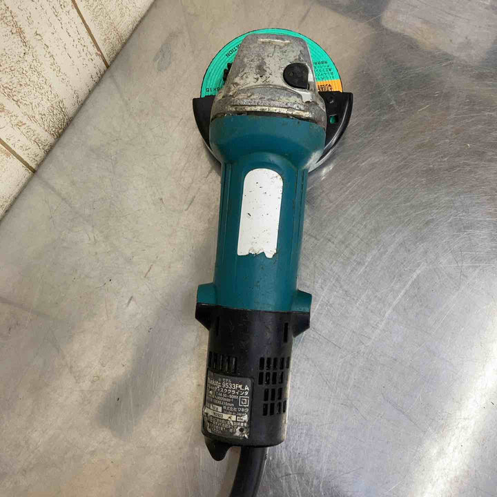 【中古品】☆マキタ(makita) ディスクグラインダ 低速高トルク ブレーキ付 100mm 9533BLA ピンレンチ、砥石付き♪【柏店】