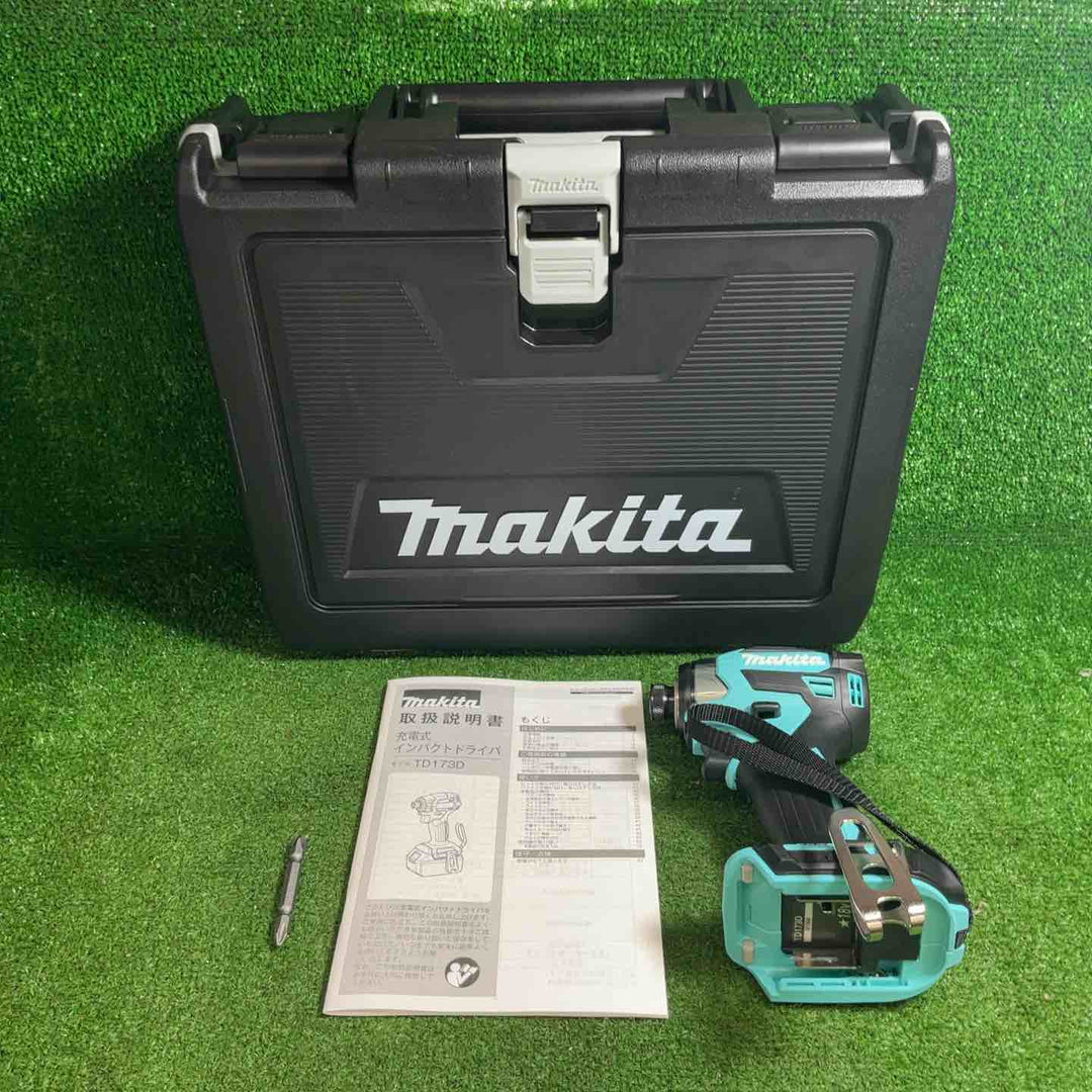 【本体＋ケース】マキタ(makita) 18Vコードレスインパクトドライバ TD173DGXTB ターコイズブルー【藤沢店】