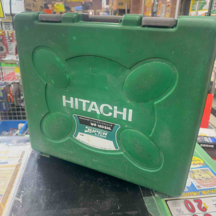 【中古・本体+バッテリ】 日立 18V コードレスインパクトレンチ WR18DSHL(NN) 1/2"(12.7mm)ドライブ 【桶川店】