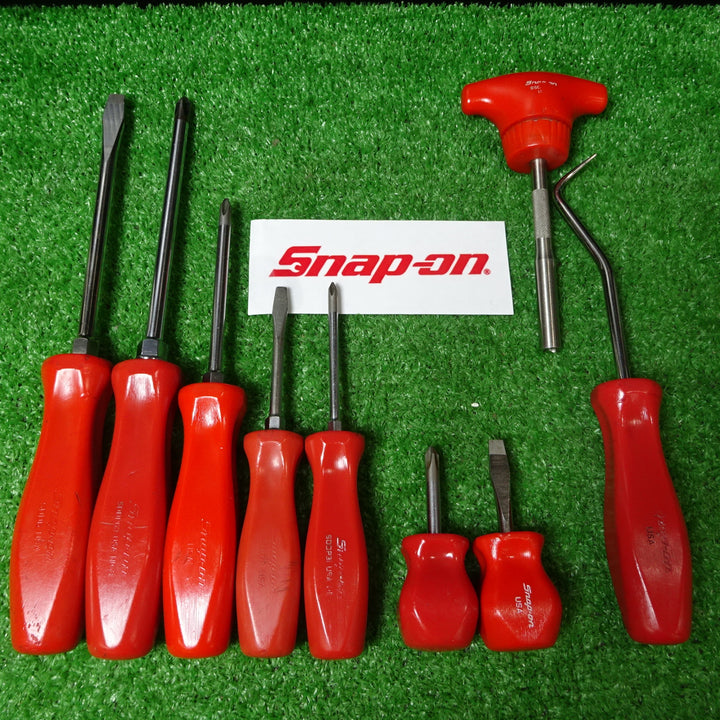 スナップオン/Snap-on 旧グリップ ドライバー7本 SDDP SDD、ホースピックツール、T型ラチェットドライバー SSDMRT4 計9本セット【岩槻店】