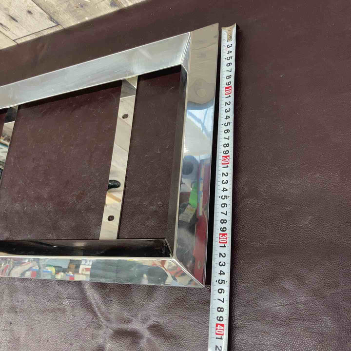【未使用(店頭展示品)】メーカー不明 大型ステンレスナンバー枠 トラック【東大和店】