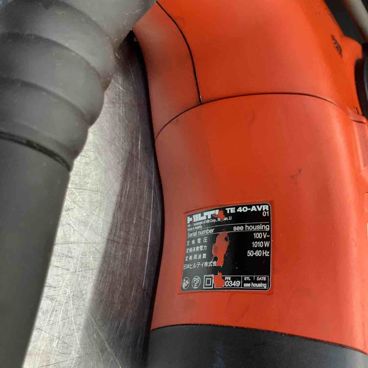 【中古品】 ヒルティ(HILTI) コード式ハンマドリル TE40-AVR ドリルビット2本付属 【東大和店】