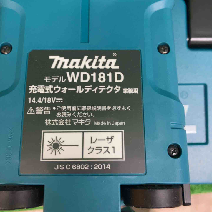 【未使用品(店頭展示品)】マキタ(makita) コードレスウォールディテクタ コンクリート探知機 WD181DZK【川越店】