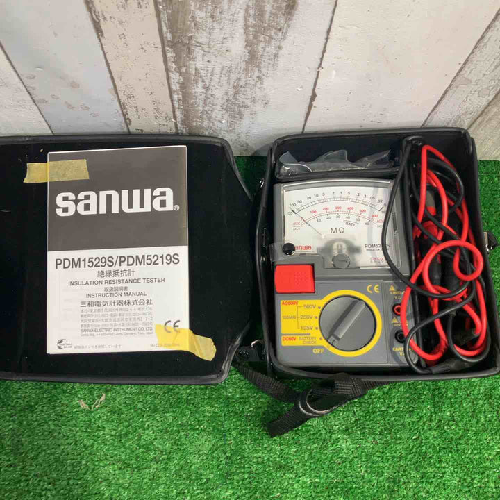 ◇三和電気計器(サンワ/sannwa) 3レンジアナログ絶縁抵抗計 PDM5219S【町田店】