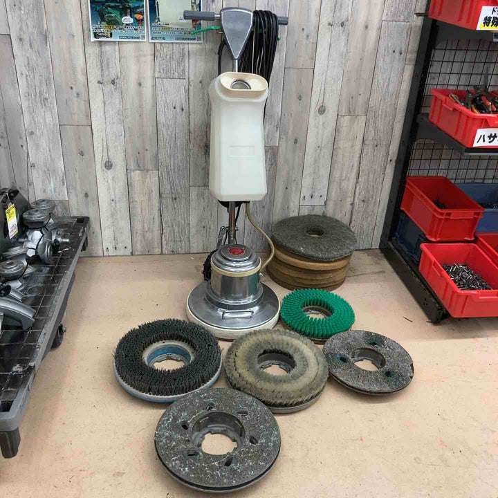 【中古品/店頭受取り限定】 武蔵電機(アマノ武蔵) ポリッシャー CMP-140E 清掃 パット付属 【東大和店】