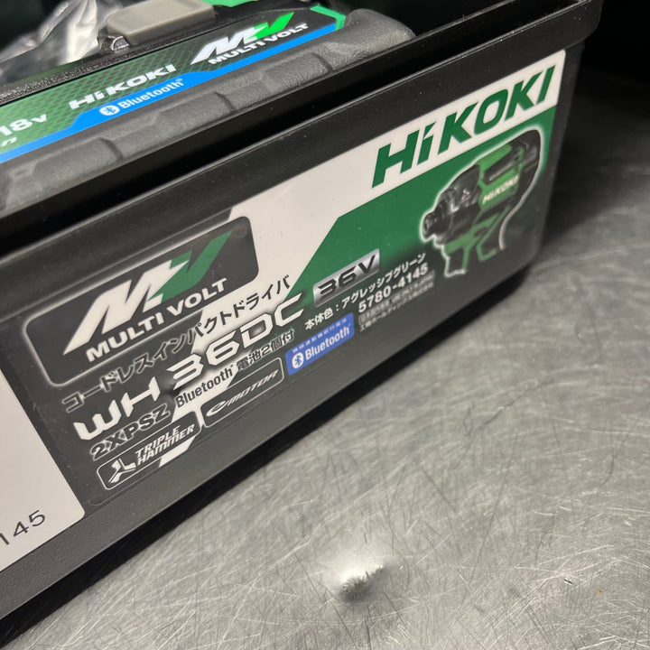 【未使用(店頭展示品)】★ハイコーキ(HIKOKI ※旧:日立工機) コードレスインパクトドライバー WH36DC(2XPSZ)(L)【東大和店】
