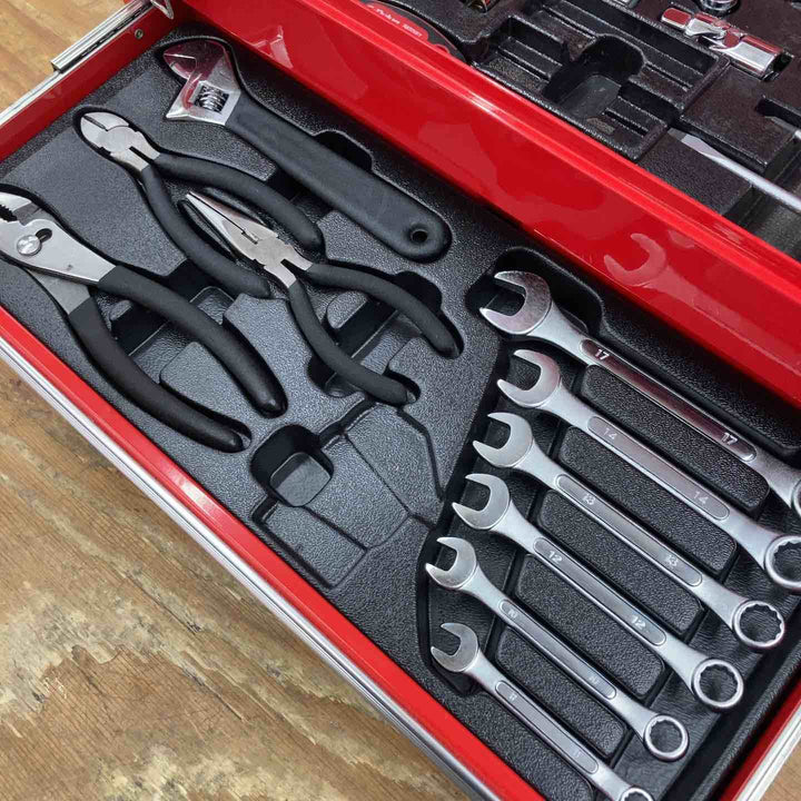 【中古品】e-value 工具箱 ツールボックス 引き出し 赤【柏店】