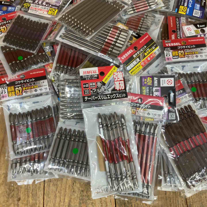 インパクト ビットまとめ売り 10本入 計100個(計1000本) VESSEL ベッセル SUNFLAG ANEX アネックス【所沢店】