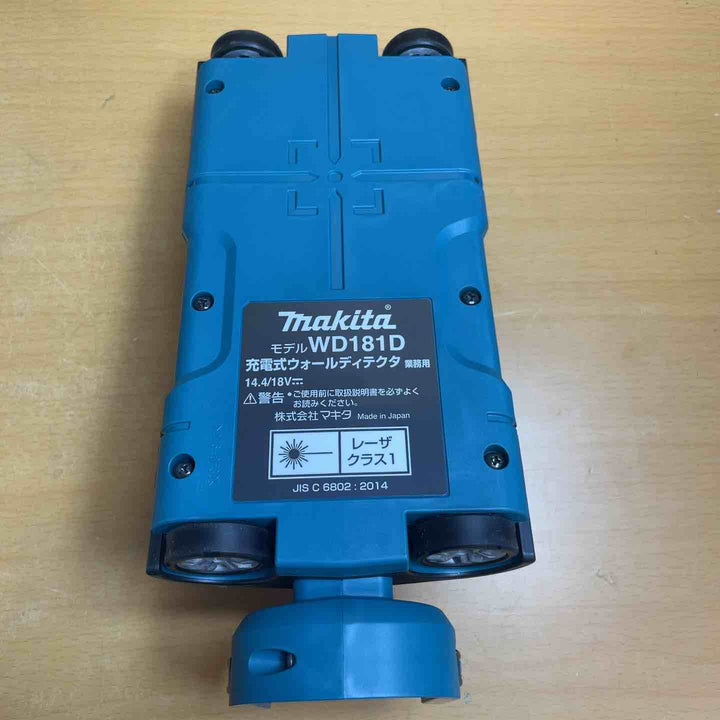 ★マキタ(makita) コードレスウォールディテクタ コンクリート探知機 WD181DZK【越谷店】