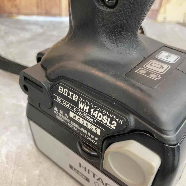 ◇ハイコーキ(HIKOKI ※旧:日立工機) コードレスインパクトドライバ ストロングブラック WH14DSL(2SLCK)(B)【八潮店】