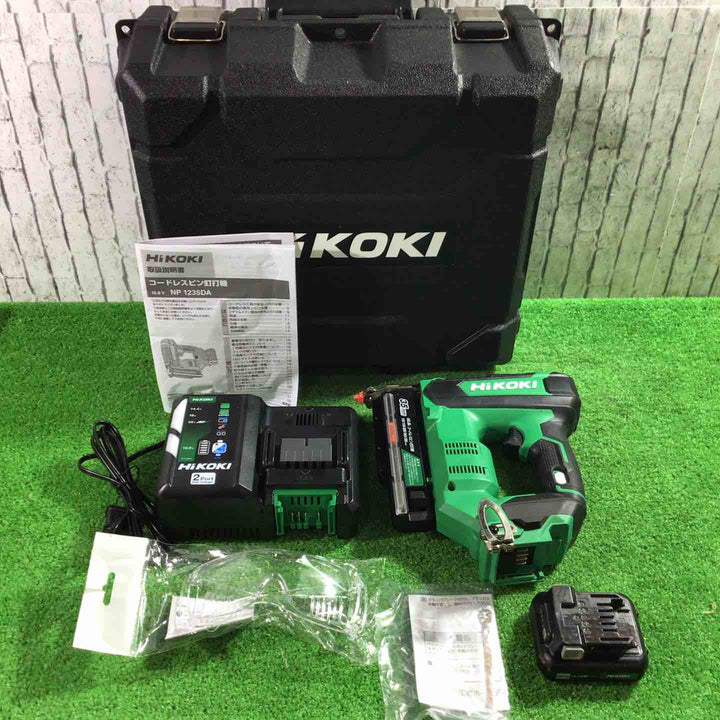 ◇HiKOKI(ハイコーキ) 10.8V 充電式ピン釘打機 4.0Ah蓄電池1個・急速充電器・ケース付 NP1235DA(LS)【川口店】