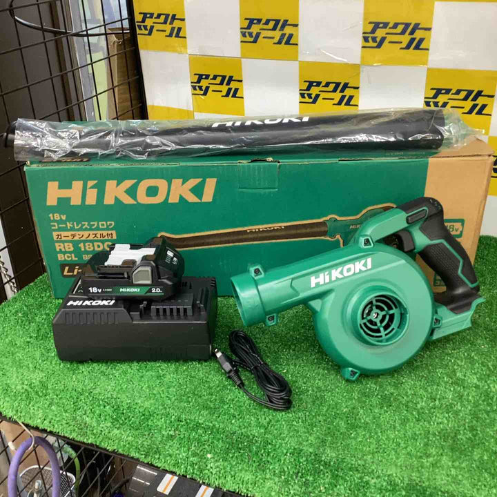 ◇ハイコーキ コードレスブロワ ガーデンノズル搭載 RB18DC(BCL)【越谷店】