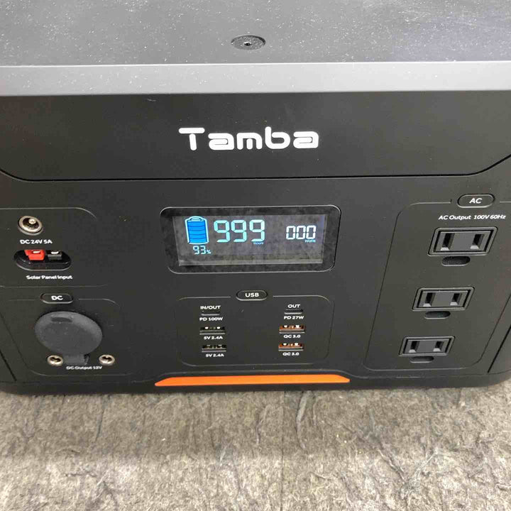 【現状品】◇丹波貿易 TAMBA ポータブル電源 TA-PD001 (100V 60Hz)画面表示は50Hz【鴻巣店】