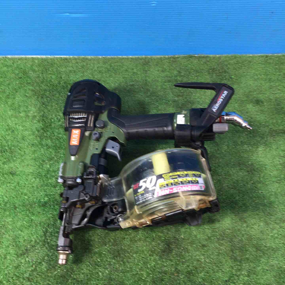 ★マックス(MAX) 高圧エア釘打ち機 HN-50N4(D)_ミリタリーグリーン【岩槻店】