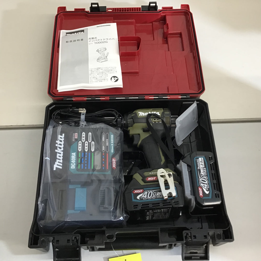 【未使用品】★マキタ(makita) 40V コードレスインパクトドライバー TD002GRDXO【戸田店】