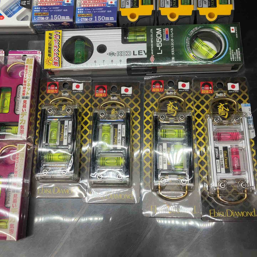 ▼水平器 磁石モデル マグネット付き 30個まとめ売り エビスダイヤモンド KOD シンワ等【川越店】