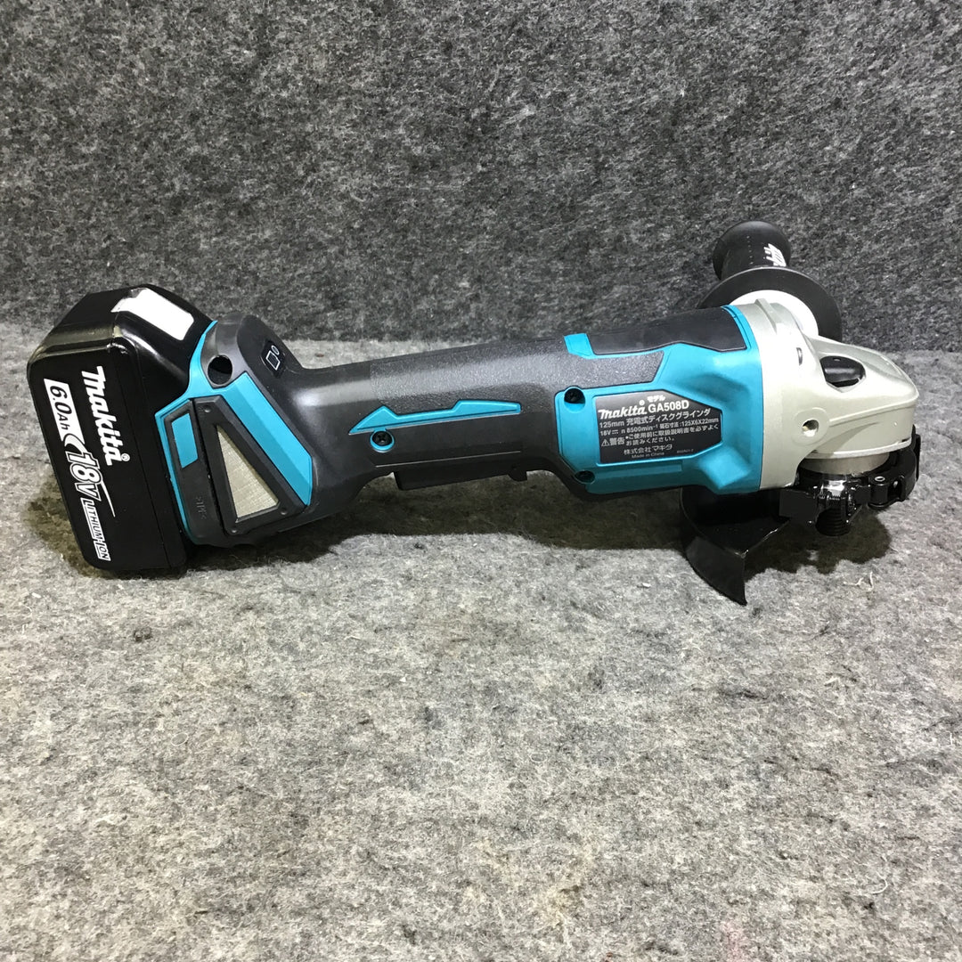 【美品・バッテリ付き】 マキタ makita 18V 125mmコードレスディスクグラインダ GA508DZ 【桶川店】