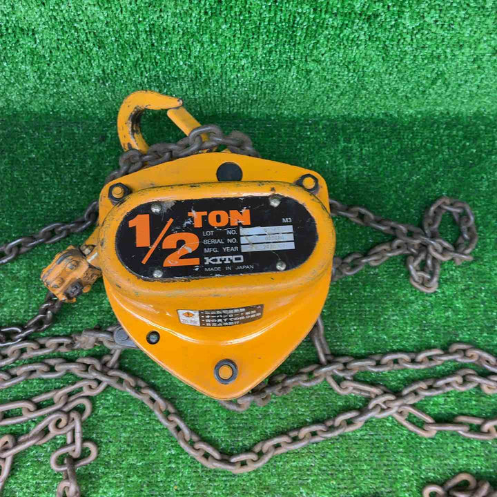◇KITO チェーンブロック M3形 0.5ton CB005【藤沢店】