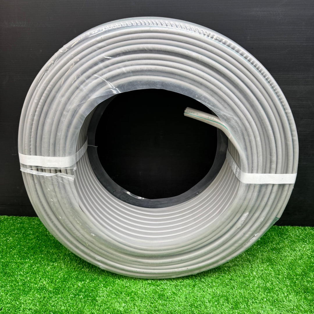 【未使用】 協和電線工業 Fケーブル VVF 3×2.0mm 灰色 100m巻 黒白緑【電材館越谷店】
