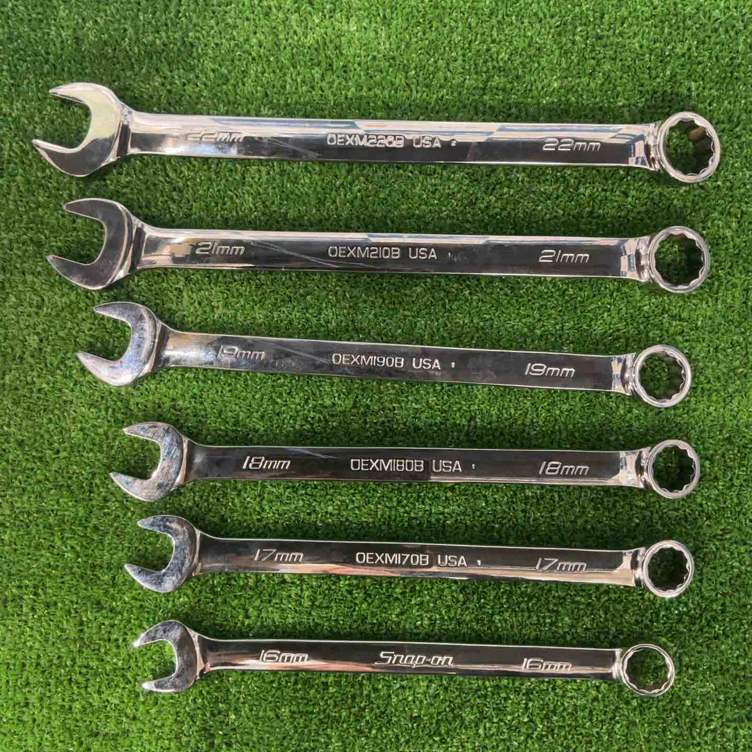 スナップオン ショートコンビネーションレンチ 6本セット OEXM160Ｂ/170Ｂ/180Ｂ/190Ｂ/210B/220B【草加店】