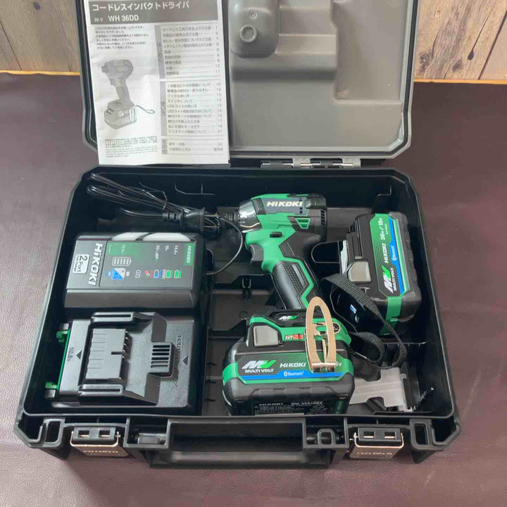 【未使用(店頭展示品)】ハイコーキ(HIKOKI) コードレスインパクトドライバ アグレッシブグリーン WH36DD(2XHLSZ)【東大和店】