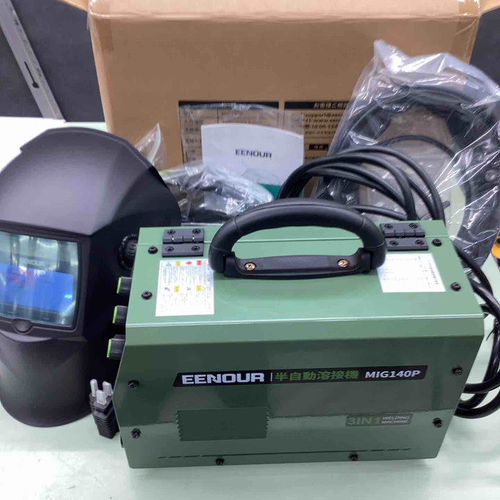 EENOUR半自動溶接機MIG140P　自動溶接面433E付き【越谷店】