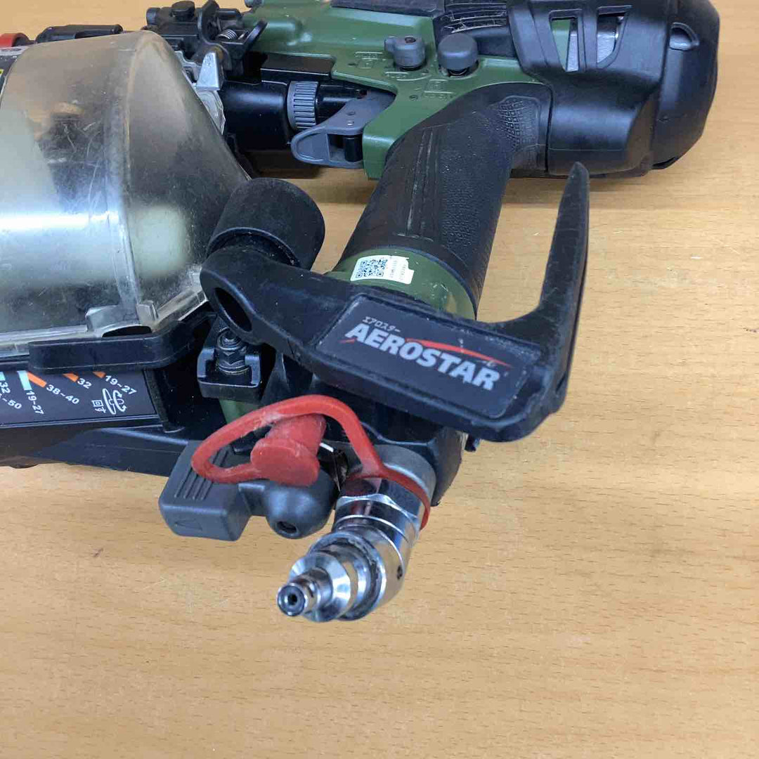 ★マックス(MAX) 高圧エア釘打ち機 HN-50N4(D)_アンバーオリーブ【越谷店】