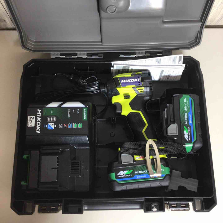 ★ハイコーキ(HIKOKI ※旧:日立工機) コードレスインパクトドライバ スパイダーイエロー WH36DD(2XHYSZ)【戸田店】