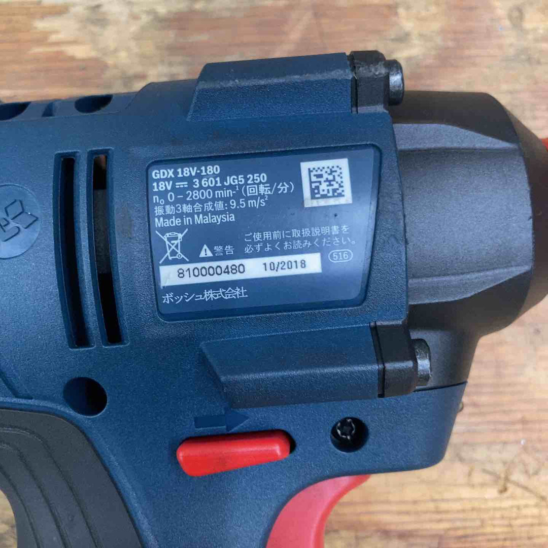 ☆BOSCH(ボッシュ) コードレスインパクトドライバー GDX18V-180【柏店】