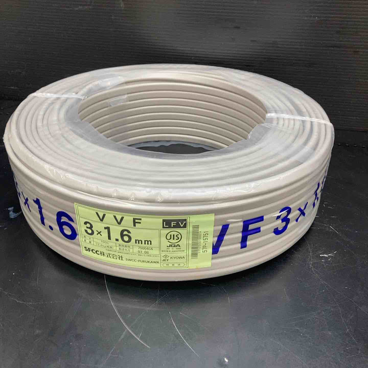 【未使用品(店頭展示品)】SFCC　VVFケーブル　1.6-3c 製造：令和7年08月製造【川越店】