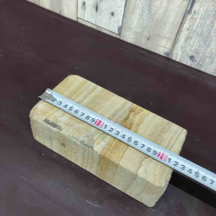 【超希少】 【中古美品】 天然砥石 産地不明 長さ220mmｘ幅110mmｘ高さ70mm 重量約4kg 番手細かめ 三河白名倉？ 沼田？ 【東大和店】