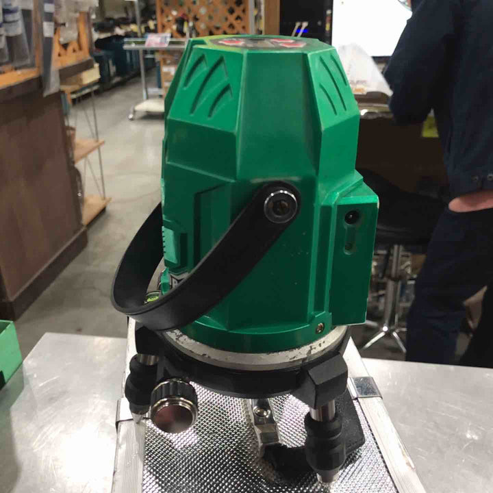【現状品】◇テクノ販売 グリーンレーザー墨出し器 LTK-G350P 縦・横120°水平ライン・地墨・鉛直十字 保証なし【川口店】