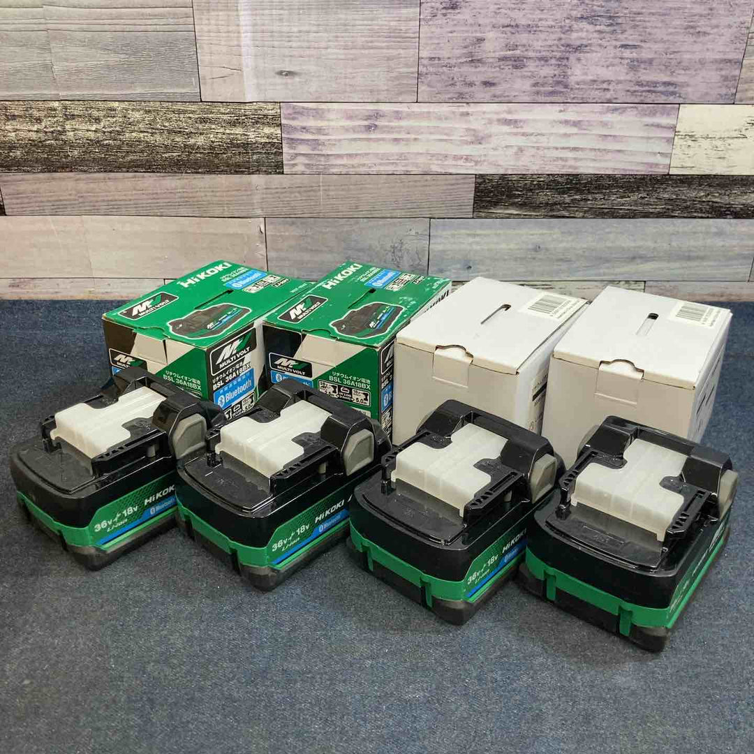 ハイコーキ(HIKOKI ※旧:日立工機) リチウムイオンバッテリー 36V/2.5Ah BSL36A18BX 4個セット【八潮店】