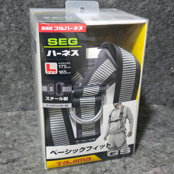 【未使用品】タジマ 新規格 墜落制止用器具 ハーネスGS ベーシックフィット スチール製バックル 白 Lサイズ AGSL-LWH【桶川店】