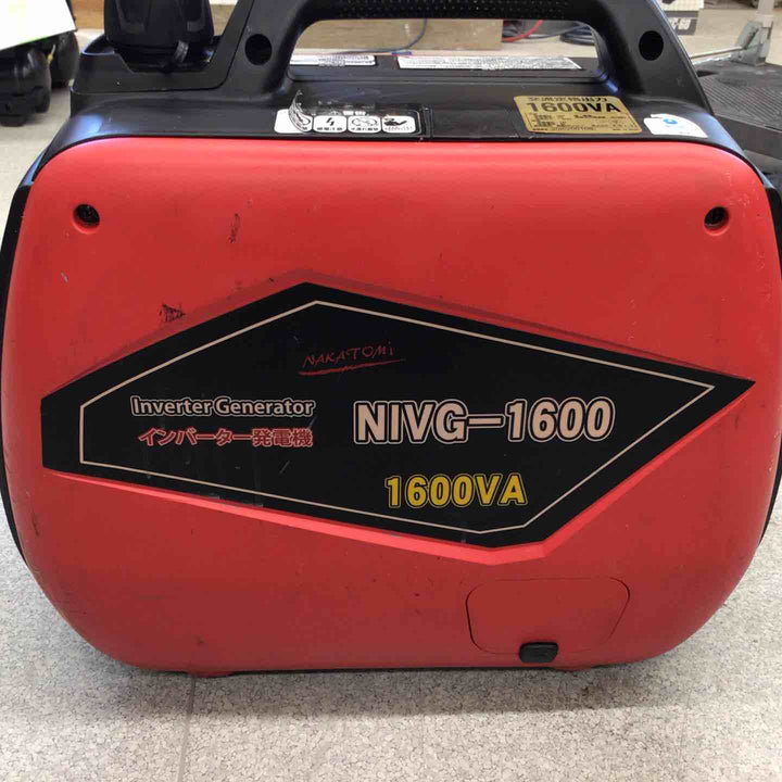 【中古品】 【店頭受取り限定】ナカトミ インバーター発電機 NIVG-1600 【八潮店】