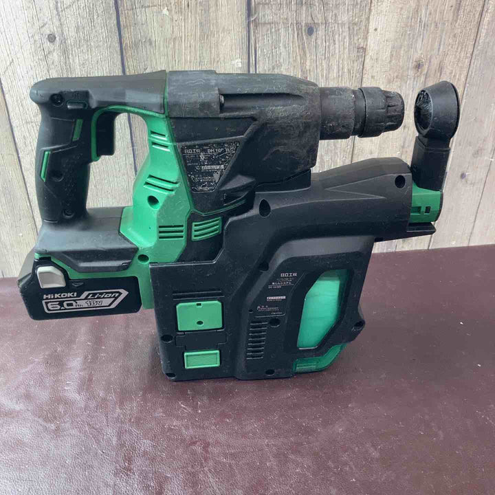 【中古品】ハイコーキ(HIKOKI ※旧:日立工機) コードレスロータリハンマドリル DH18DBL(NN) 集じんシステム バッテリー付属【東大和店】
