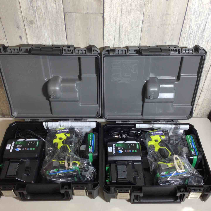 【未使用品】 2台セット ハイコーキ HIKOKI 日立 コードレス インパクトドライバ スパイダーイエロー WH36DD(2XHYSZ) インパクト イエロー 黄 純正 充電式 【戸田店】
