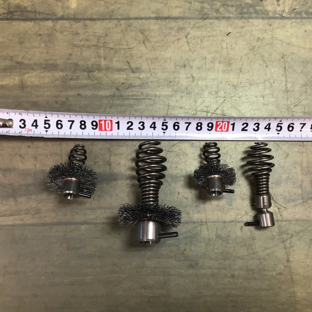 【未使用品】〇カンツール ワイヤー清掃器用アクセサリー セット（ヘッド取り換え工具・ヘッド）【東大和店】